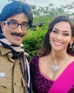 Sanjana Singh Instagram - I was deeply saddened to hear about the passing of Manobala sir, a talented and beloved member of the entertainment industry. Manobala sir was a true icon in the world of film and television, and his contributions to the industry will always be remembered. He brought joy and laughter to countless audiences throughout his career, and his presence on and off screen will be sorely missed. I am in deep pain and grief that working with him in my career has ended so soon. May the memories of him bring us comfort and strength in the days ahead. @manobalammahadevan