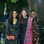 Sanjana Singh Instagram - It was an immense pleasure to meet Ms Sarah Kirlew the Consul General of Australia for South India at the launch party of Jarracharra the Australian Textile art exhibition, the products were made with its identity which made me feel overwhelmed. @aushcindia