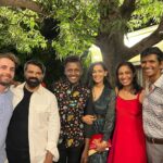 Sanjana Singh Instagram - It was an immense pleasure to meet Ms Sarah Kirlew the Consul General of Australia for South India at the launch party of Jarracharra the Australian Textile art exhibition, the products were made with its identity which made me feel overwhelmed. @aushcindia