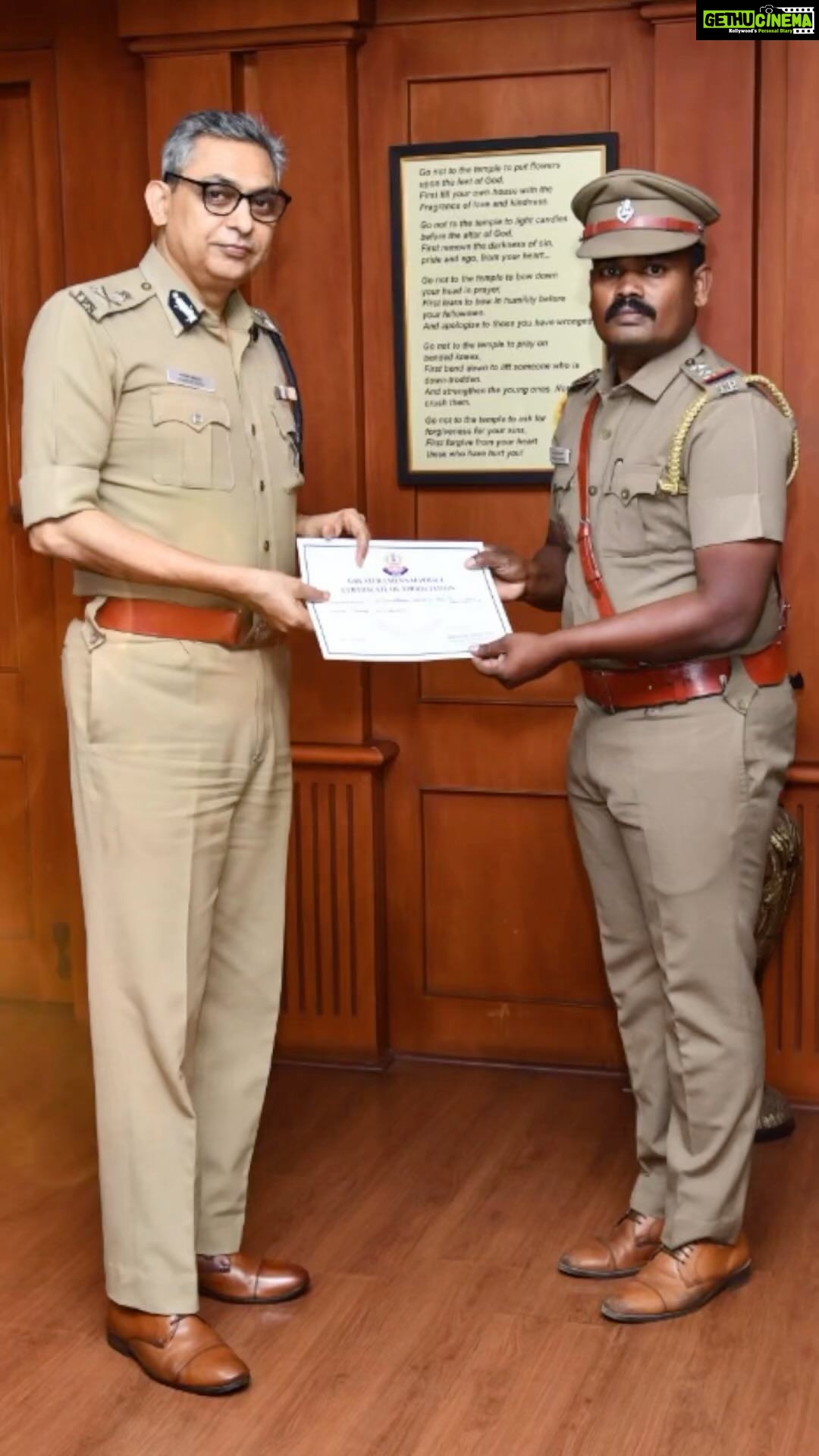 Sanjana Singh Instagram - It was a great pleasure to amidst the birthday celebration of Mr. G. Purushothaman the real life hero a police inspector, the Chennai police force is proud of him, the man ideal for most of his juniors in the force. We all are so proud of you sir, the celebration was held at DELFINA GOOD LIFE TRUST., Chennai along with the children present to honor the same.