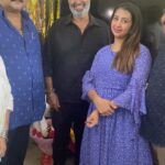 Sanjjanaa Instagram - Happy birthday #gunaranjanshetty ji . May God bless you with more than hundred years of a life . 💐 Much love from me & my family @princealarik . Karnataka, Bangalore
