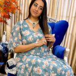 Sanjjanaa Instagram - Completely in love with the launch of the new series of celebration wear maternity friendly clothing from My brand @houseofzelena ❤️ After speaking to so many moms on prepartum pressure & postpartum depression … we decided to launch a series to motivate all women to celebrate Motherhood in style than rather look exhausted and depressed in your journey of bringing your little one home ,… PS - These super Stylish gowns can be flaunted by all women of all age ❤️ Jewellry styled by @iyra_designstudio , M & H by @ss_makeover_by_suha , Make up products by @official_dermacol_india Karnataka, Bangalore