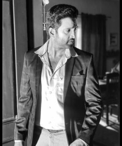 Santhanam Instagram - Keeping up with the #blacknwhite trend 😎