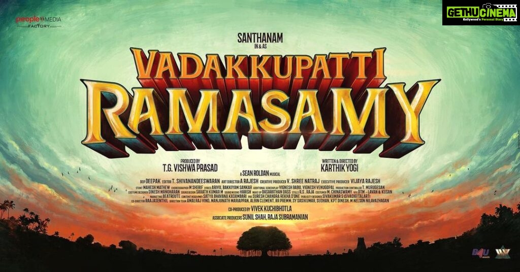 Santhanam Instagram - Me in & as #VadakkupattiRamasamy 🔥 A film by @karthikyogi Produced by @peoplemediafactory