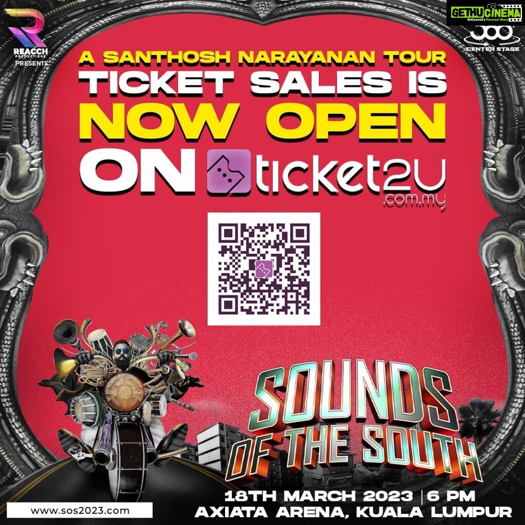 Santhosh Narayanan Instagram - It begins now !! Ticket sales now open. Link in Bio. 🥁🥁