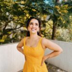 Sanya Malhotra Instagram - 💛🌻💛🌝 👗 @spacemuffin27 💄 @natasha_mathias_ 📸 @natasha_mathias_