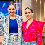 Sanya Malhotra Instagram - When Sanya met Sania 🥰💚 Totally fangirling rn. All thanks to Mr #Kathal 😍 #TATAIPL2023 #KathalonNetflix #KathalatIPL 3 Days to Go!