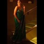 Sapna Choudhary Instagram - Channeling my Inner Goddess 💚 Outfit : @sahilfashionbazar Mua : @rimjhimraimakeup Capture by : @adnan.a.abbas #IIFA #IIFONYAS #YasIsLand #VisitAbuDhabi #Nexa #Sobharealty #EaseMyTrip @iifa @yasisland @easemytrip @sobharealty