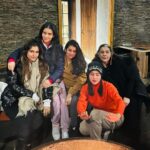 Sara Ali Khan Instagram - Hello Full Moon Phase 🌕💫✨🙏🏻 Snow-clad mountains 🏔️ with sunny rays 🌄 Sitting by the fire 💁🏻‍♀️enjoying the flame 🔥 the haze 🌌 Nights are warm, sun-kissed swim in the days 🏊‍♀️ Phones been off this week so time to hear what sara says 🗣️🙊 #purnima #fullmoon