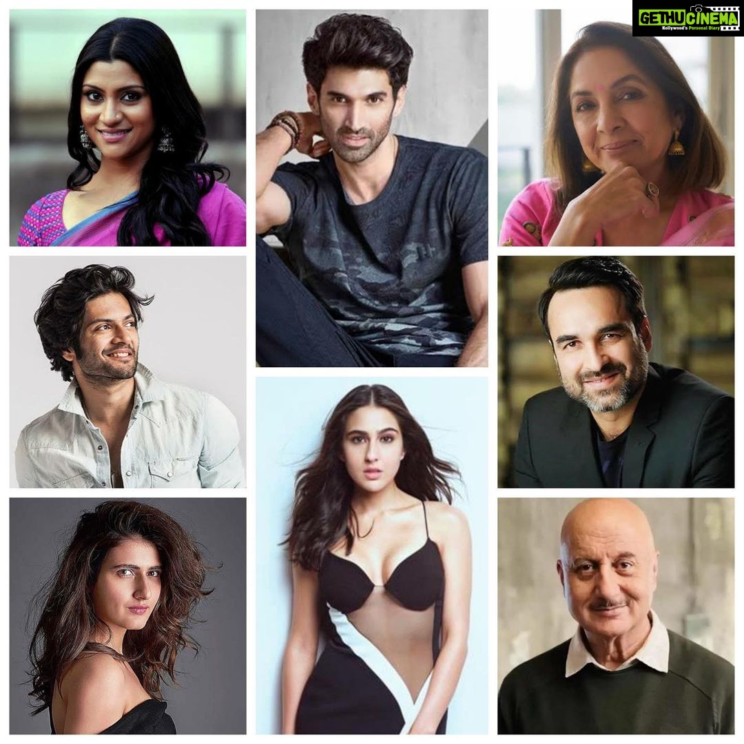 Sara Ali Khan Instagram - Bringing together heartwarming stories of contemporary couples in #MetroInDino. In cinemas 8th December 2023🍿🎥❤️ @adityaroykapur @saraalikhan95 @anupampkher @neena_gupta @pankajtripathi @konkona @alifazal9 @fatimasanashaikh @anuragbasuofficial @ipritamofficial @tseriesfilms @tseries.official @anuragbasuproductions #BhushanKumar #KrishanKumar @shivchanana @tanibasu