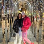 Sara Ali Khan Instagram - As Merry as a Cherry 🍒💕 In Wonderland finding our fairy 🧚🏼‍♀️ JK she’s gone to Waitrose 😜👩‍👧‍👦 Winter Wonderland
