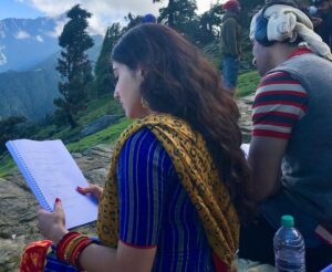 Sara Ali Khan Instagram - On our way to Kedarnath for the first time. On my way to shoot for the first time. And I know neither are ever going to feel the same again. But somewhere between action, cut, sunrise, rivers, clouds, moonlight, Kedarnath and Allah Hoo I know you’re there. Keep shining amongst your stars💫
From Kedarnath to Andromeda 
🙏🏻🌌📽️🏔️🌄🌙♾️📚🎸🎶🎧