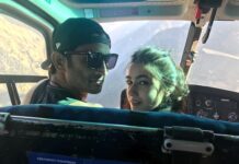Sara Ali Khan Instagram - On our way to Kedarnath for the first time. On my way to shoot for the first time. And I know neither are ever going to feel the same again. But somewhere between action, cut, sunrise, rivers, clouds, moonlight, Kedarnath and Allah Hoo I know you’re there. Keep shining amongst your stars💫 From Kedarnath to Andromeda 🙏🏻🌌📽️🏔️🌄🌙♾️📚🎸🎶🎧