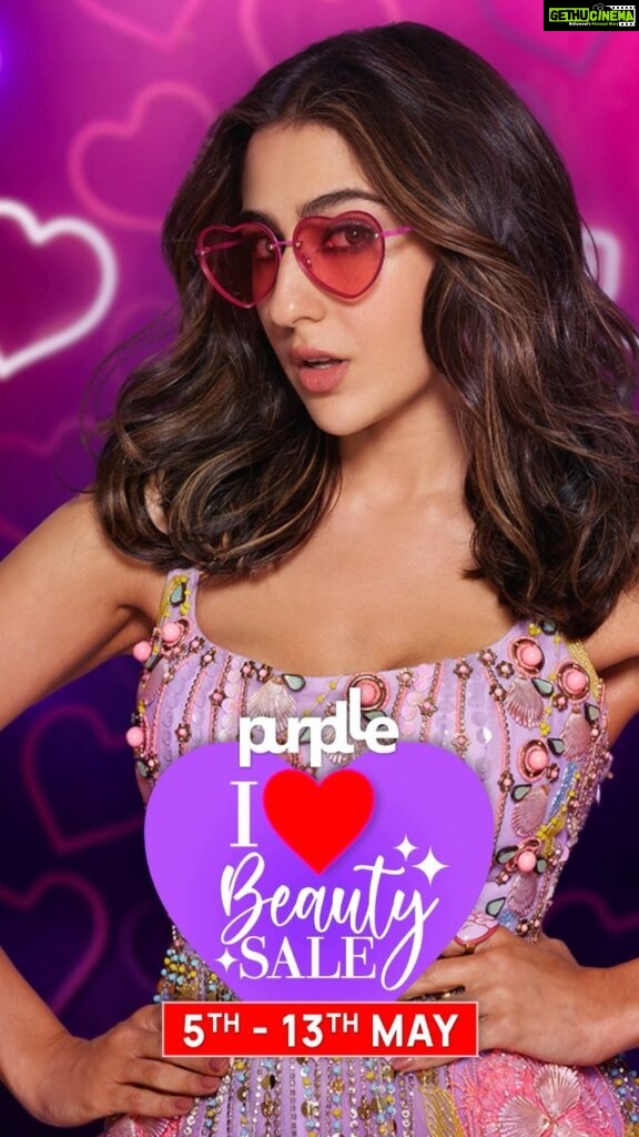 Sara Ali Khan Instagram - Mein so nahi payi poori raat, 💤 Kyuki Purplle I Heart Beauty sale ho gaya hai start 💜 Guys, go get the app and start shopping cause there are amazing offers at the Purplle I Heart Beauty Sale: •Free gift with every order! 🎁 •Buy1Get1 🆓 on top brands! •Upto 50% off on all brands! 💃🏻 •And many many more exciting deals, check them out right away before it’s all gone! @letspurplle Happy Shopping! 🛍 🛒 #partnership