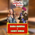 Sara Gurpal Instagram - 𝐂𝐫𝐚𝐳𝐢𝐞𝐬𝐭 𝐫𝐚𝐩𝐢𝐝 𝐟𝐢𝐫𝐞 𝐄𝐕𝐄𝐑! Your favourites, @saragurpals & Lucky Singh are here to make your English better in no time 😍 Catch the new episodes of Lucky Singh under @LuckySingh on 𝐇𝐢𝐩𝐢! #HipiKaroMoreKaro #HipiSpecials #EnglishDaRakhwala #LuckySingh #English #LearnOnHipi #LuckySinghEnglish #LearnEnglish #Hipi