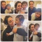 Sarah Khan Instagram - My cute little 🧸 MASHALLAH On our way to meet Baba @falakshabir1 ♥️