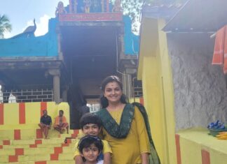 Saranya Mohan Instagram - Visiting Velimalai kumara swami temple,Kumarakovil 🙏 📷 @swami_bro