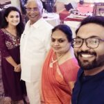 Saranya Mohan Instagram – Happy 51st Wedding Anniversary Sri Gokulam Gopalan sir and Jalaja ma’am ❤❤❤❤