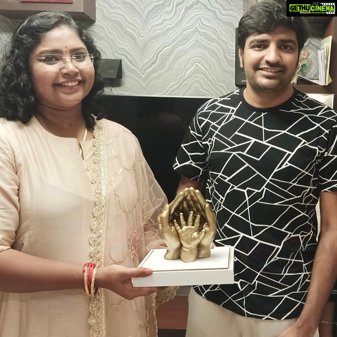 Sathish Instagram - Thank so much for this memorable hand and foot impression. Loved it 😍@preciousimpressions.india