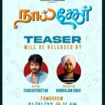 Sathish Instagram - #naaisekar teaser will be released by Nanban @sivakarthikeyan and my buddy @harbhajan3 Tom 01/01/22 11 AM 😍😍😍 @agsentertainment @agscinemas @archanakalpathi @aishwaryakalpathi @anirudhofficial @pavithralakshmioffl @kishorerajkumar @venkat.manickam @sonymusic_south @lyricist_vivek @manobalammahadevan @theofficialzaiyan