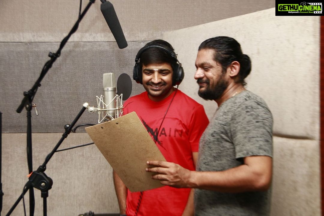 Sathish Instagram - #vithaikkaaran Dubbing started Today With Pooja ❤️😍 God & Cinema Fans Bless Us 🙏🏻🤗🙏🏻