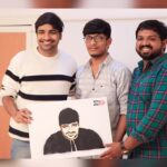 Sathish Instagram - Thank u so much for this art and love @markstudioindia @inandoutcinema @marshal_creator @francismarkus.b 🤗😍🤗