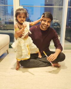 Sathish Instagram - Blessings from my Krishna 😍😍😍#happykrishnajayanthi 🙏🏻🙏🏻