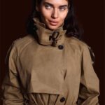 Scarlett Mellish Wilson Instagram - Posted @withregram • @blackburdofficial Back by popular demand • stunning @scarlettwilsonofficial wearing The Lois Trench Coat ❤️ Available now on our website London, United Kingdom