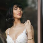 Scarlett Mellish Wilson Instagram - Prepping for our pretend wedding part 1! @scarlettwarrick it is such a joy to create with you! Thank you for trusting me as your canvas .❤️ Wedding dress by @thebridalboutiquehastings Thankyou @allevenbeauty for getting me skin ready ! And @alumiermduk skin care ready ! X #hastingsweddingphotographer #eastsussexweddingvideography #model #bridalshoot #bridalmodel #weddingphotography #weddingdress #artist Hastings, East Sussex