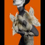 Scarlett Mellish Wilson Instagram - An absolute honour to be shot by this remarkable artist 📷 @danielemahphotography Posted @withregram • @danielemah65 Really looking forward to New York in a few weeks for art expo art fair. I’ll be showing some of these new works 🧡💛 limited edition prints. flowers #mothernature creation #fleursauvage all photographed on the #cotedazur #wildflowers #figurative #model #scarlettwilson #flowerbodyart #nakedportraits London, United Kingdom