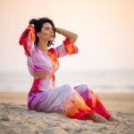 Scarlett Mellish Wilson Instagram - Top sunsets in the world … @itcgrandgoa beach is one of my favourites! Already dreaming of being back in Goa … 📸 @corygoldbergphotography
