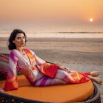 Scarlett Mellish Wilson Instagram - Top sunsets in the world … @itcgrandgoa beach is one of my favourites! Already dreaming of being back in Goa … 📸 @corygoldbergphotography
