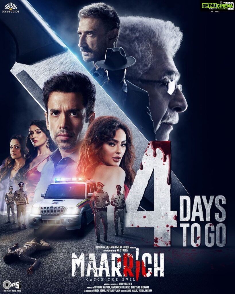 Seerat Kapoor Instagram - Yahan har shakhs hai shaq ke daayre mein! The mystery will unveil in just 4 days. #CatchTheEvil #Maarrich in cinemas on 9th December 2022. @tusshark89 @naseeruddin49 @iamseeratkapoor @tussharentertainmenthouse @nh_studioz @dhruvlather #NarendraHirawat @shreyans_Hirawat #GirishJohar @priyankvjain @amaal_mallik @vishalmishraofficial @tips @kumartaurani @praveenkaushal08 @anitahassanandani @rahuldevofficial @dipannitasharma @iamseeratkapoor @aakashdahiya002 @chelshagosai @manvirr_ @itsvishalpanwar