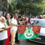 Shaam Instagram - BRAILES RALLY FLAG OFFF 💪🏻💪🏻💪🏻💪🏻 PLEASURE BEING PART OF IT 😍😍😍😍 THANK U NINA REDDY #actorshaam#shaam #brailes car rally #flagoff