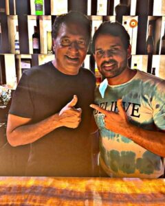 Shaam Instagram - WHATA A PERSONALITY @joinprakashraj PRAKASH RAJ SIR 
NOT ONLY AN AMAZING ACTOR BUT ALSO GREAT HUMAN BEING 🥰🥰
LOVE U SIR 😘😘😘

#prakashraj
#actorshaam
#shaam
#varisu 
#varisudu