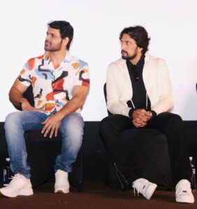Shaam Instagram - Really honoured to be part of my beloved anna @kichchasudeepa VIKRANTH RONAAAA AUDIO LAUNCH ❤️ 
#VikrantRonaTrailer #VikrantRоna 
#KichaSudeep #Shaam