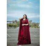 Shafna Instagram - Wearing @jazaashdesignstudio ‘s Designer Indian lehanga with modern shrug ♥️ Makeup and hair by the amazing @abilashchickumakeupartist 😍 Jewellery by my favourite @pureallure.in 😘 Clicked by @_story_telle__r 🤩