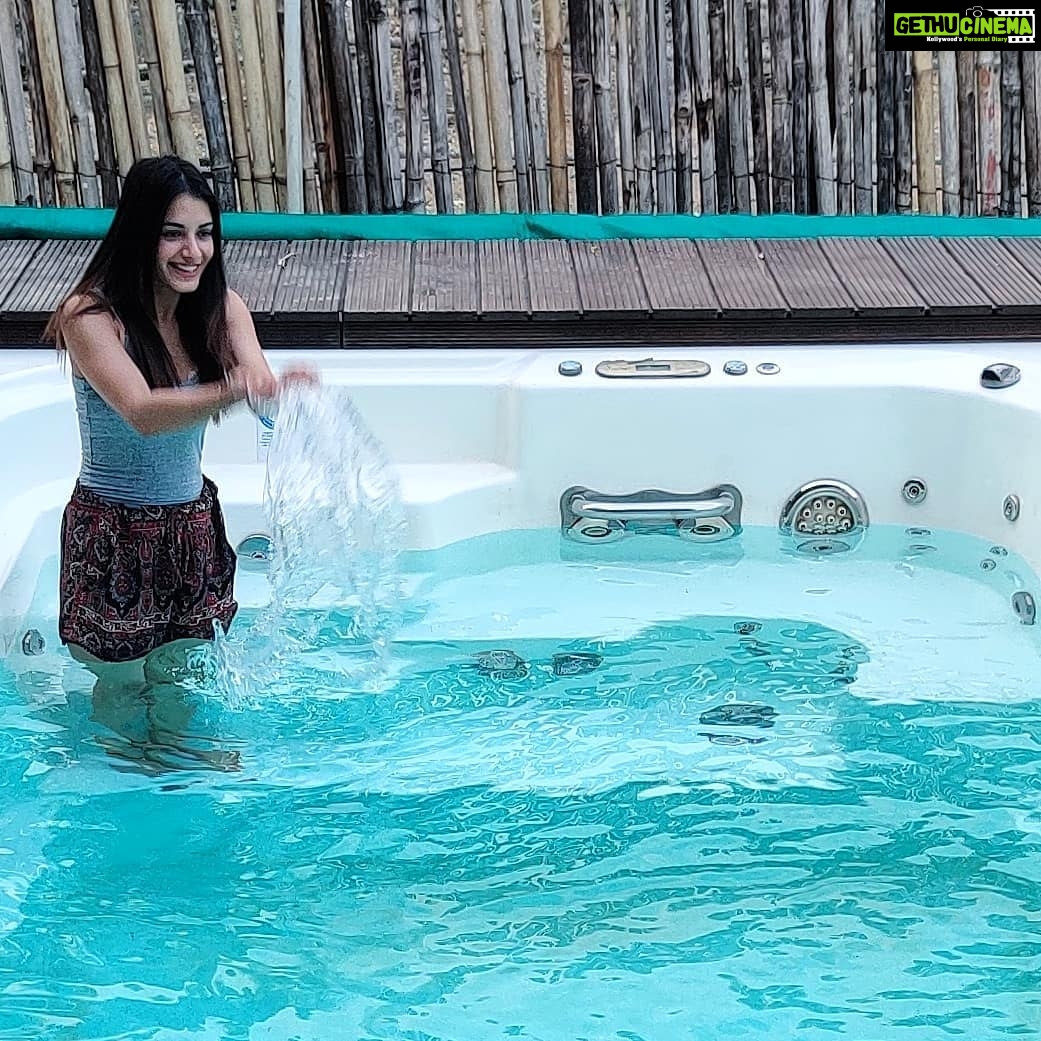 Shagun Sharma Instagram - Happiness is playing with water and In water š¤š¤šµššš„°š„°šš @lakeside_bohemeinn @lakeside_bohemeinn š Pc: @danishzakaria91 š„° #explorepage #explore #exploremore #exploreinstagram #viralpost #viralmore #viralinstagram #viral #Shagunsharma #discoverpage #discover #water #blue #happiness #grateful #love