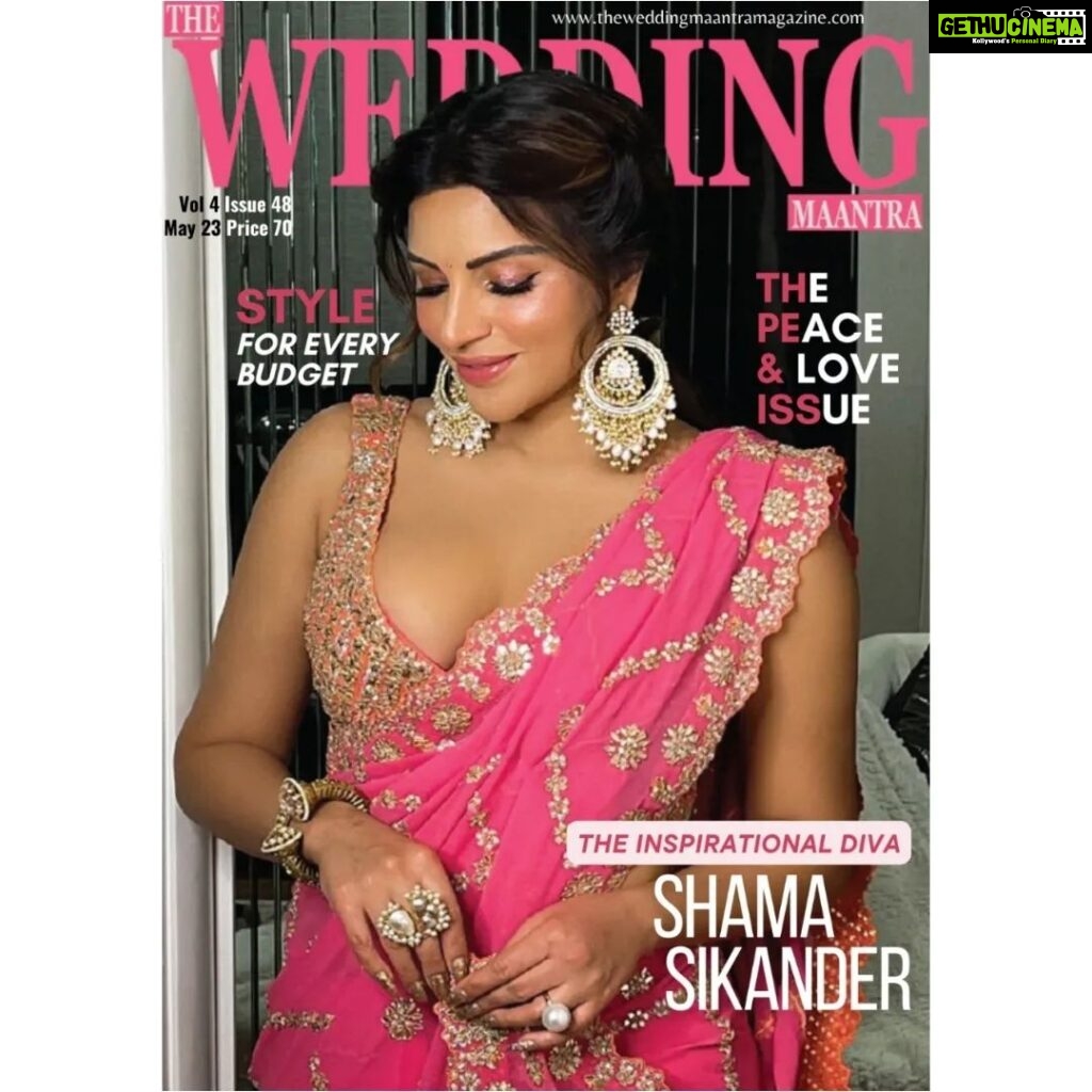 Shama Sikander Instagram - Hello, May welcome our #May Special Edition The Inspirational Diva Shama Sikander 👑 ❣️🌹 May 2023 Edition Featuring Beautiful Girl ❤️ @shamasikander on coverpage of @theweddingmaantratwm magazine Watch out for more pics and exciting insider info in our upcoming MAY edition! Coverpage 👑 Girl👑 - @shamasikander🧿 Magazine- @theweddingmaantratwm❤️🧿 Founder& CEO- @gaarimasinha 🙏 Make up - @makeoverbysejalthakkar Outfit - @nitikagujralofficial Earings- @meraki.mumbai Rings/kadda- @the_jewel_gallery Stylist - @simrankhera5 @styledbyayushidixit Artist Reputation Managed by - @shimmerentertainment Coverpage Designed & Content By - @digital.growthmarketing . . #shamasikander #handsome #magazine #photograpgher #picoftheday #editorial #magazinecover #actress #video #gaarimasinha #coupleshoot #designer #makeup #magazineshoot #theweddingmaantra #theweddingmaantramagazine #instagram #theweddingmaantratwm #theweddingmaantramagazi #fashion #shoot #TWM