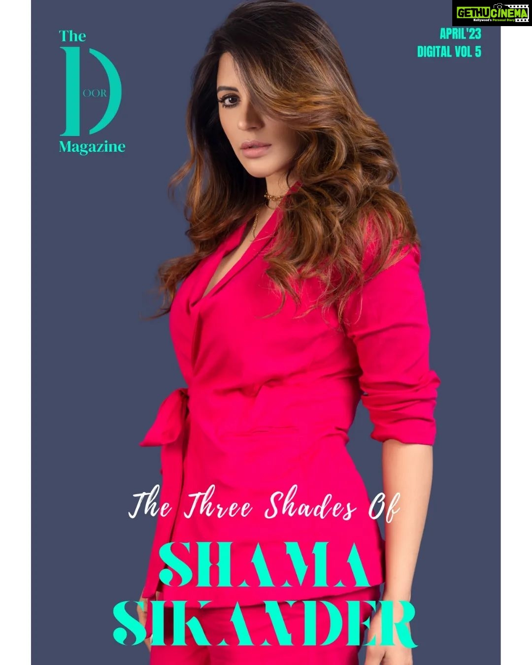 Shama Sikander Instagram - Digital Cover Alert 🚨 The Three Shades of @shamasikander Photographer and Creative Director @dhruv_vohraphotography Editor at Large and Fashion Director @jennet_david_william Makeup and Hair @bhavikasanghvi_makeup Stylist @stilusbyswati Assistant photographer @b.runphotography Art Director @adliftmedia Location @blackframesstudios Artist Management - @shimmerentertainment Outfit @bindi_india Jewellery @blingthingstore #thedoormagazine #shamasikander #digitalcover #digitalart #celebrity #pink #lifestylemagazine Mumbai, Maharashtra