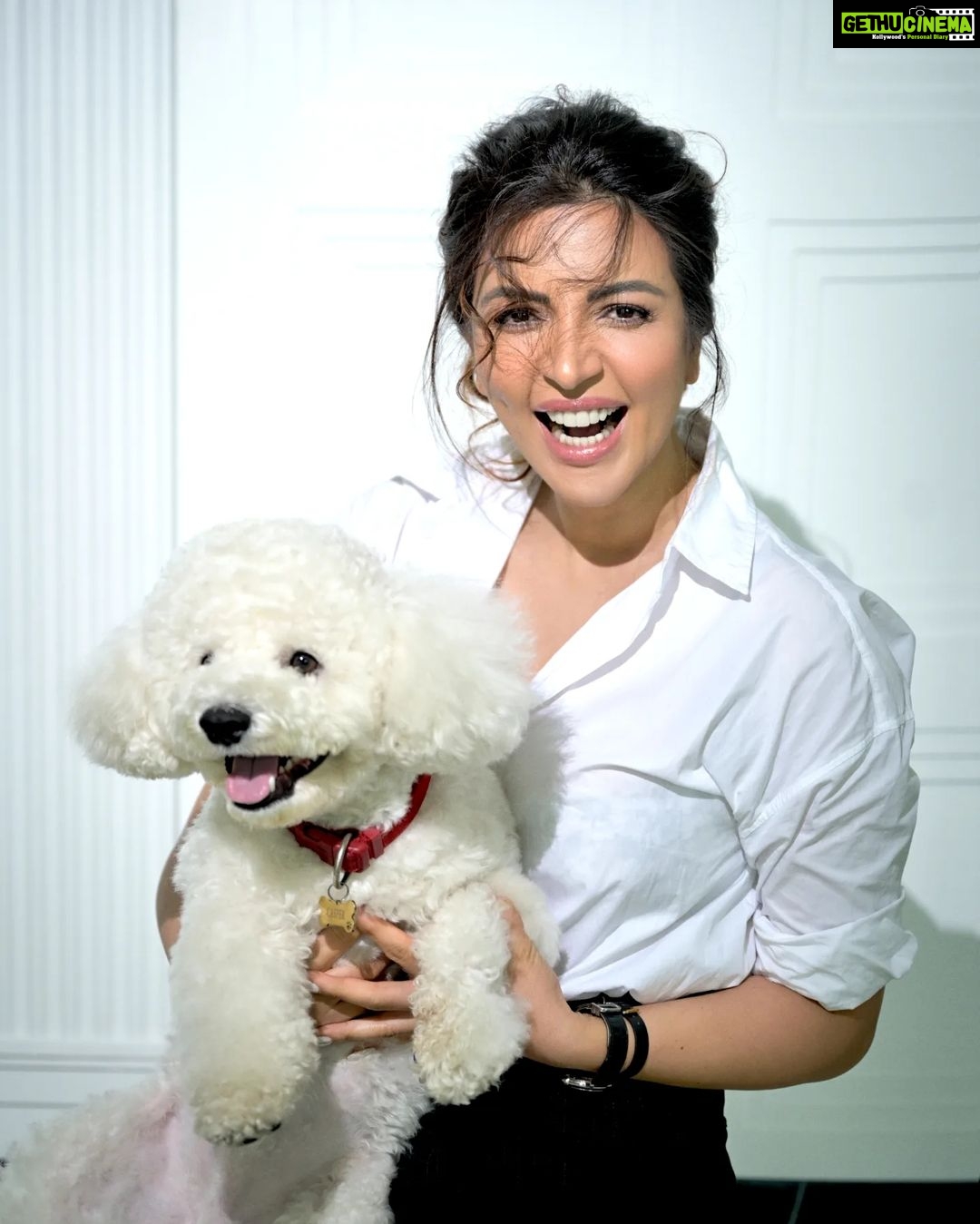 Shama Sikander Instagram - My Joy Keeper #casper 🐶🧿 . . . #casper #myjaan #love #purelove #photography #photoshoot #happiness💕 #smile #shamasikander