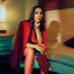 Shehnaaz Kaur Gill Instagram - One look at a time 😉 Outfit by : @ratandboa Styled by : @manekaharisinghani Style team: @chintan_shah08 Makeup: @vardannayak Hair: @cheemabaljit2 Shot by : @priyankknandwana Accessories : @louboutinworld