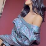 Shehnaaz Kaur Gill Instagram - caption it !! Styled by : @iamkenferns Silver jacket : @varnikasangoi @vandafashionagency