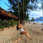 Sherlin Seth Instagram - 🌊🌻🎶 📸 @elizabethpaul__ 🤍 . . . . . #sherlinseth #thailand #phuket #bikinigirl #explore #explorepage #forthegram #forme #foryou #bollywood #sea #sand Cafe Del Mar Kamala, Phuket