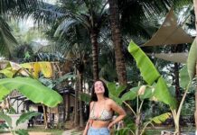 Sherlin Seth Instagram - Mountain baby, living a coastal life✨ @palmorama.goa . . . . . . . . #goa #sherlinseth #explorepage #explore #viralpost #bikinigirl #bikini #denim #miniskirt #minimalist #tamilactress #tamil #bollywoodmovies #bollywood #forthegram #forme #foryou North Goa