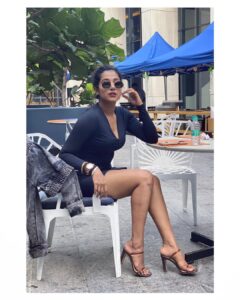 Shilpa Manjunath Instagram - Back in black 😘