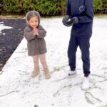 Shilpa Shetty Instagram – In the season of candy canes, wreaths, holly, and mistletoe🎄
I like to take things a little slow…☃️
To fill your hearts with that warm and fuzzy glow🌟♥️
All you need is tons of laughter, oodles of giggles…😍
And, your little one getting her very first handful of snow ❄️

#holidayseason #snow #londondiaries #holidays #kids #childlikewonder #explore #reelsviral #fyp