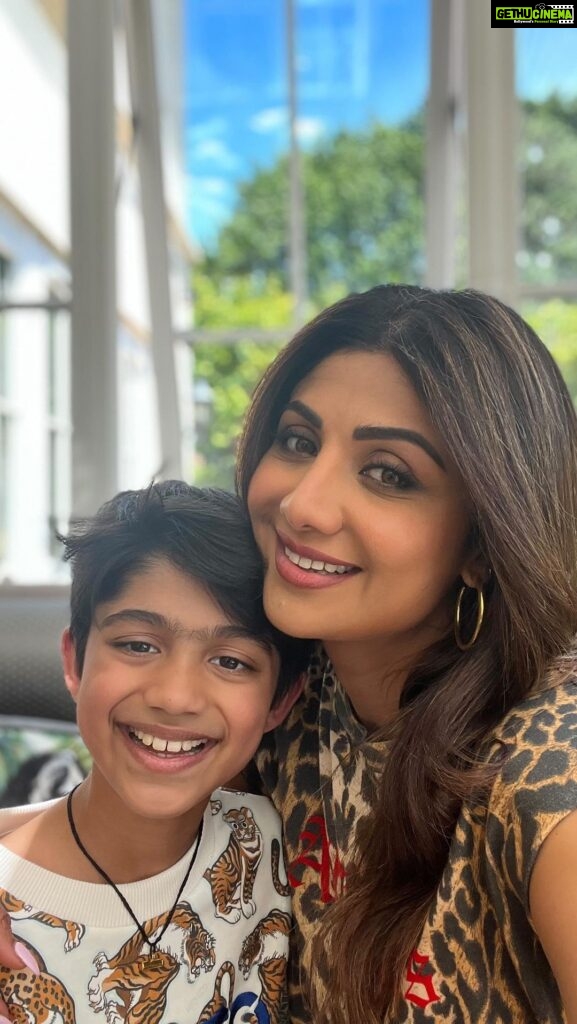 Shilpa Shetty Instagram - Love this old throwback video ♥️ My darling @theviaanrajkundra... You are THE MAGIC and you add a sparkle to all our lives 💫 Thank you for choosing me, my son… So proud to see you as this respectful grandson, loving son, spying Paaji, and dependable friend 🧿Happiest 11th birthday, my baby. We looooovvvvvve you!!♥️♥️😍😍🧿🧿 #SonDay #blessed #love #blessed #Birthdayboy