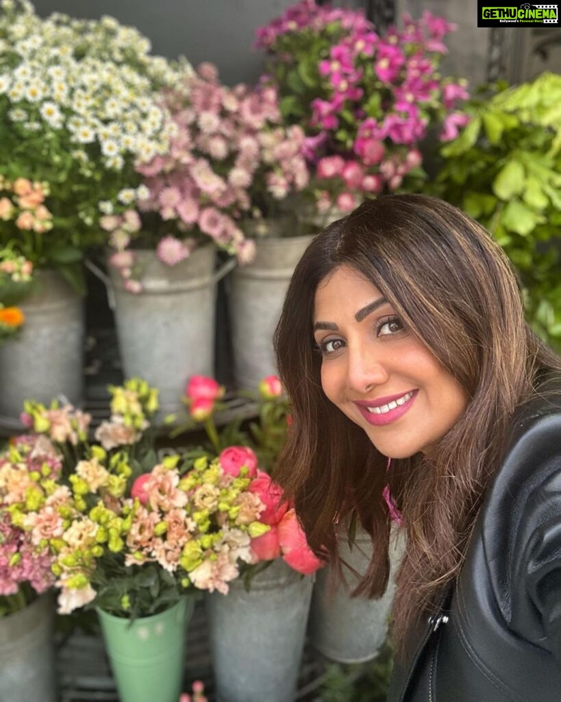 Shilpa Shetty Instagram - Blooming in London 💐 #LondonDiaries #happysoul #gratitude #blessed