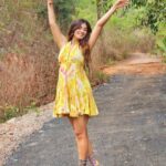Shiny Doshi Instagram – “Dancing my way through the golden paradise of Goa, where the sun kisses my skin and the waves whisper melodies in my ears. ✨💃 Embracing the sheer bliss and infectious energy of this magical place, twirling and spinning with pure joy. 💛🌴 #GoaVibes #SunsetDance #PureBliss”